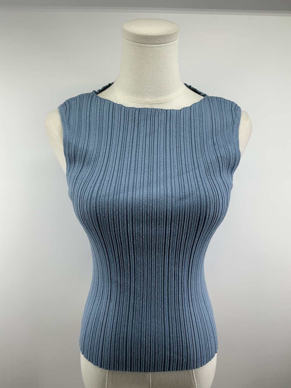 Cotton Cashmere Ribbed Tank